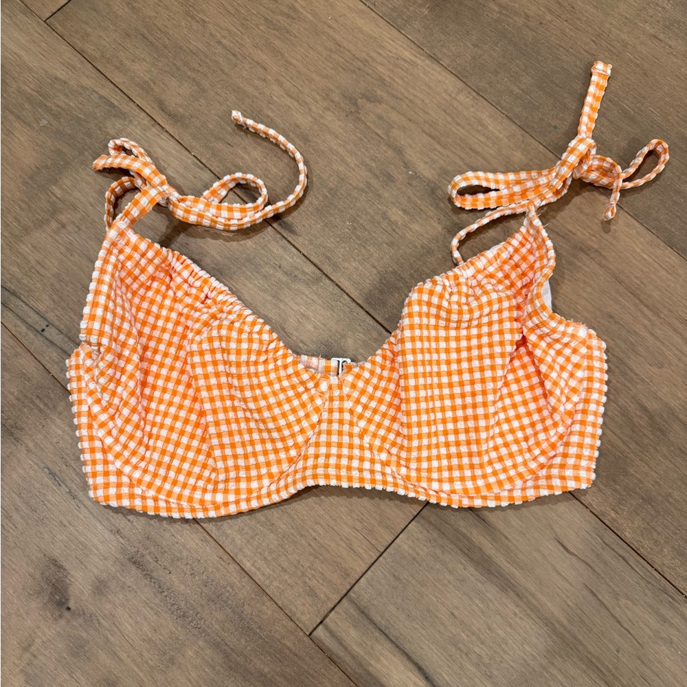 Abercrombie & Fitch Gingham Swim Top